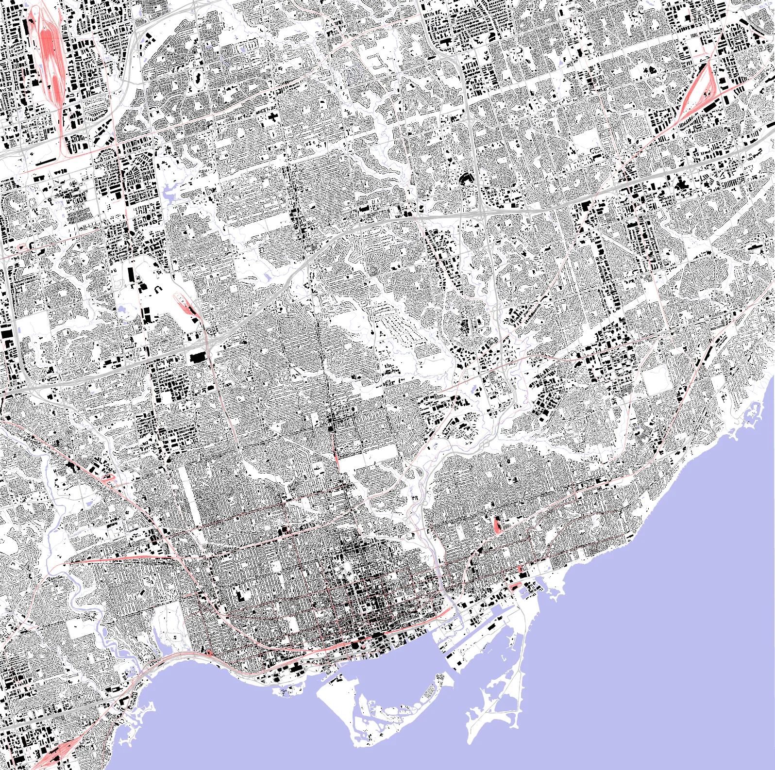 Toronto figure ground plan