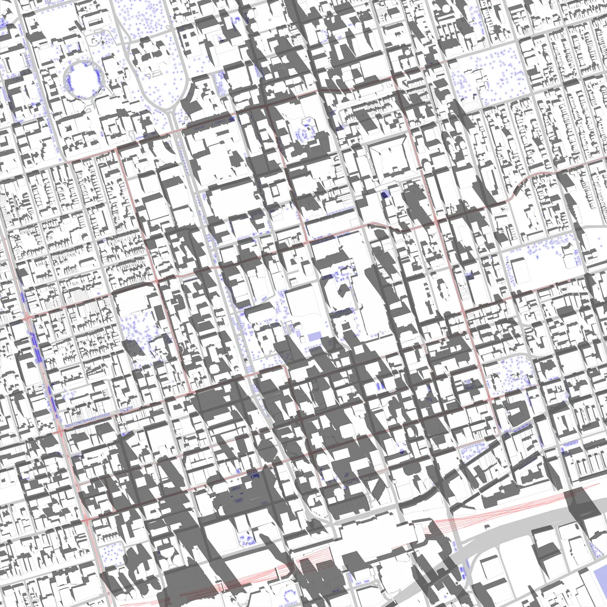 Toronto site plan (2.5 km)