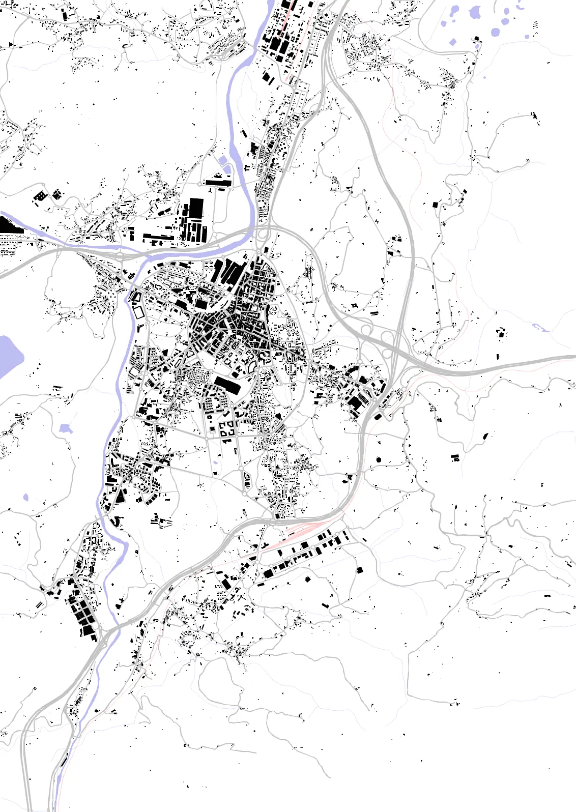 Torrelavega figure ground plan