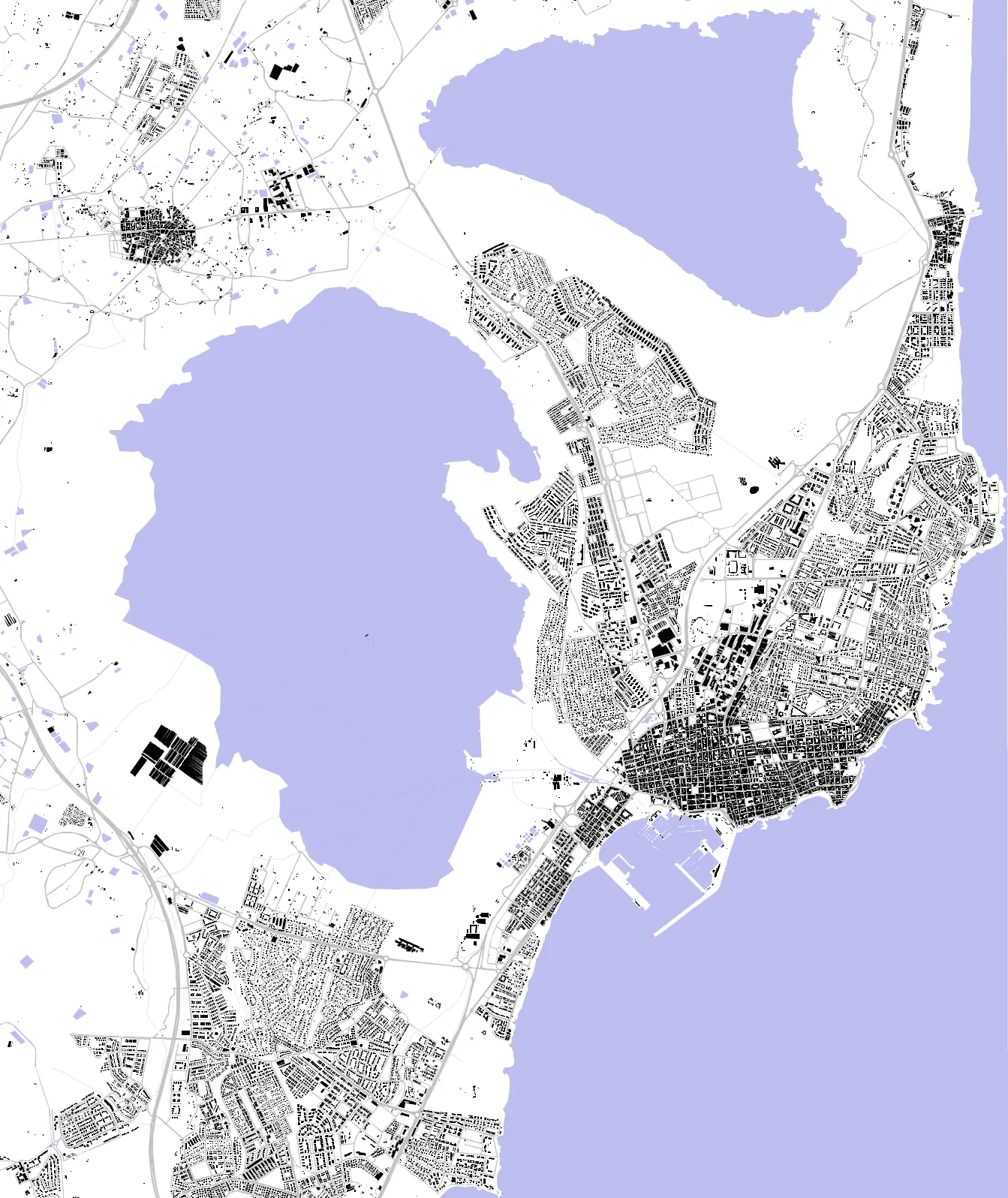 Torrevieja figure ground plan