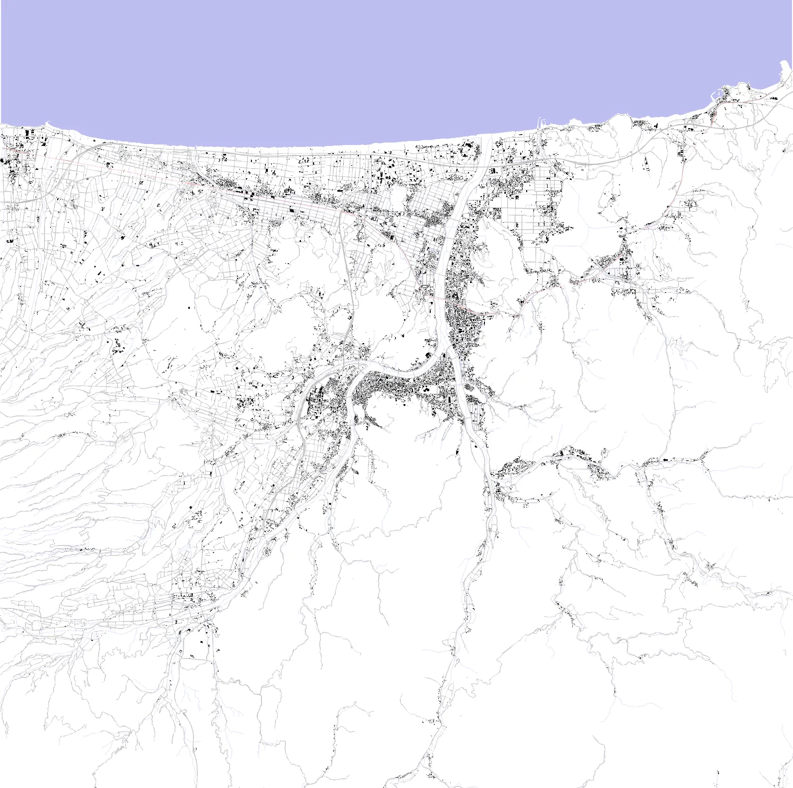 Tottori figure ground plan