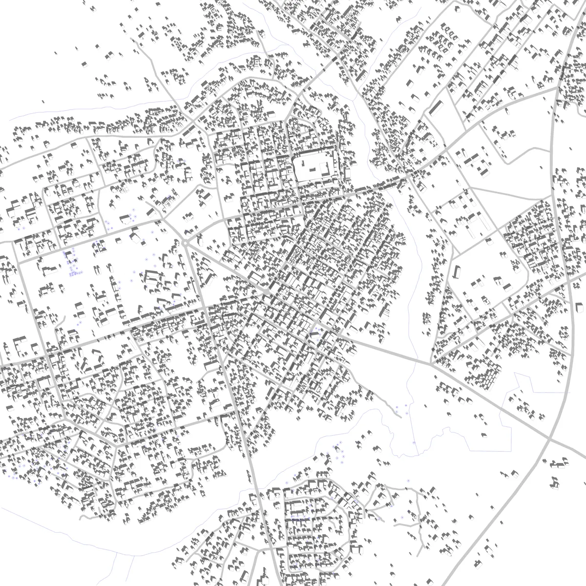 Touba site plan (2.5 km)