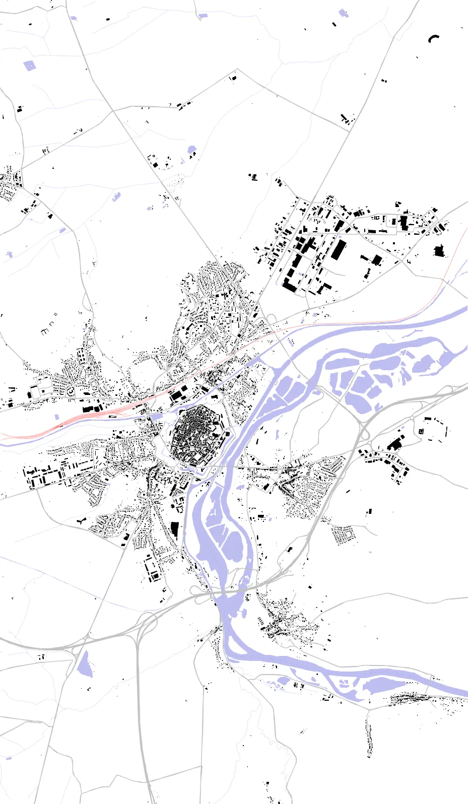 Toul figure ground plan
