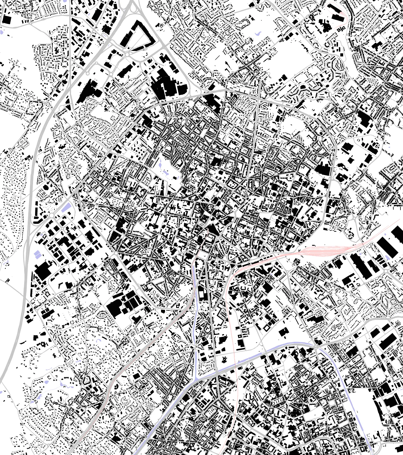 Tourcoing figure ground plan