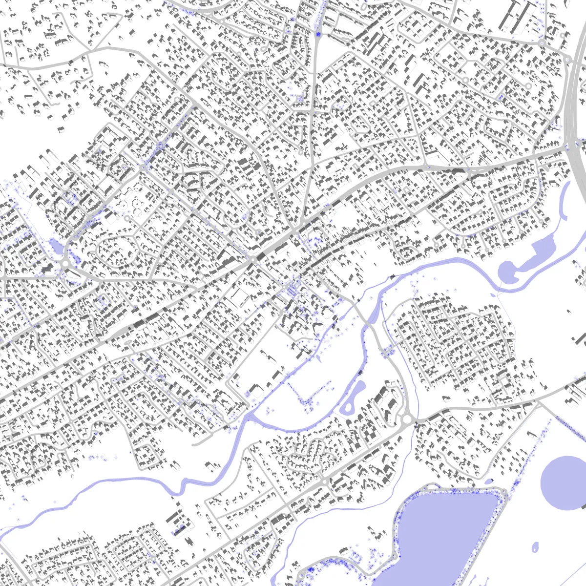 Tournefeuille site plan (2.5 km)
