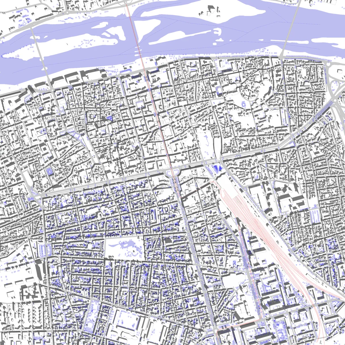 Tours site plan (2.5 km)