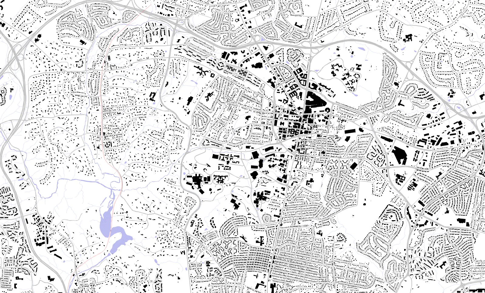 Towson figure ground plan