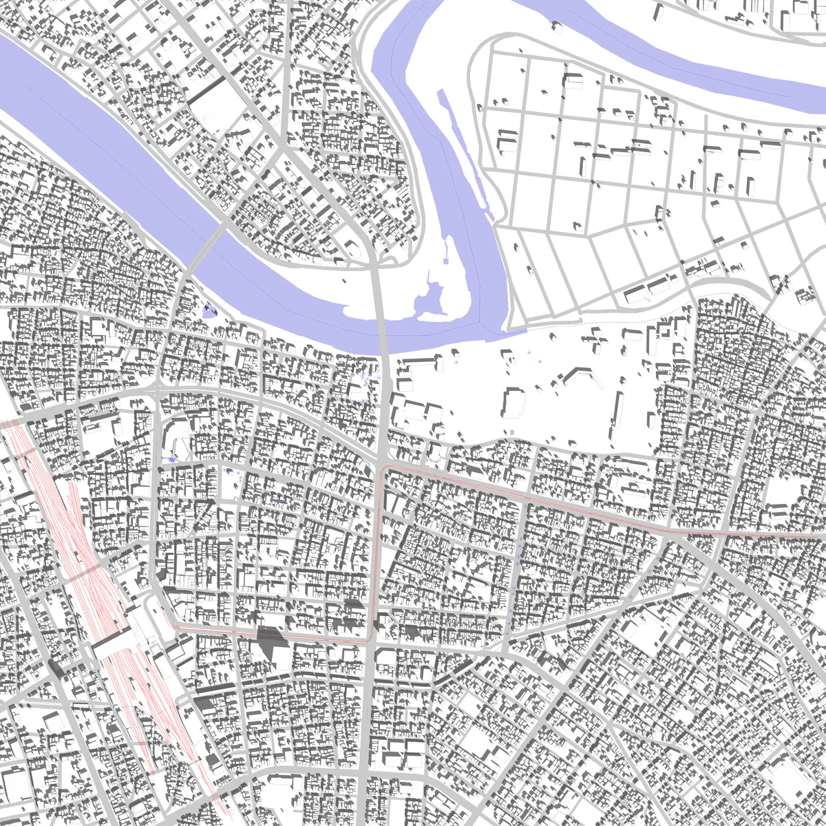 豊橋 敷地図 (2.5 km)
