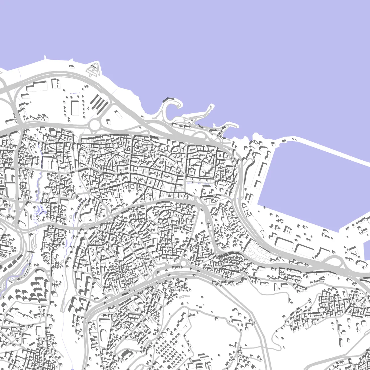 Trabzon altlık harita (2,5 km)