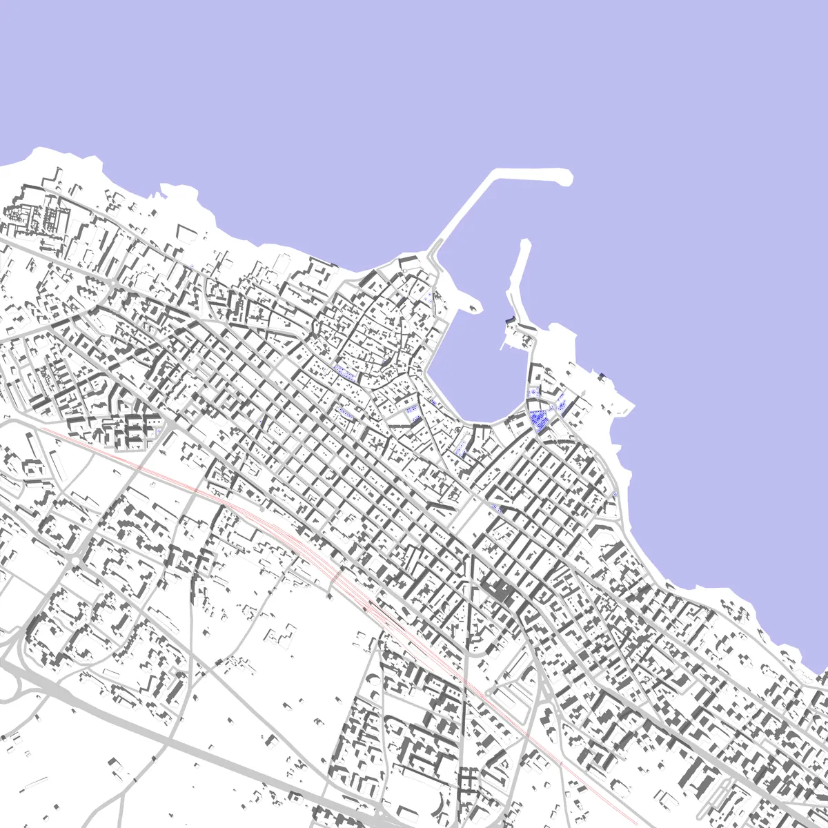 Trani site plan (2.5 km)