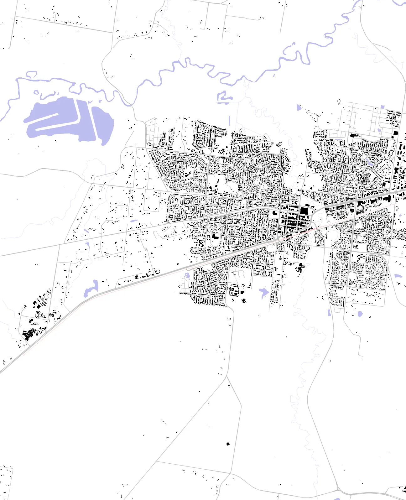 Traralgon figure ground plan