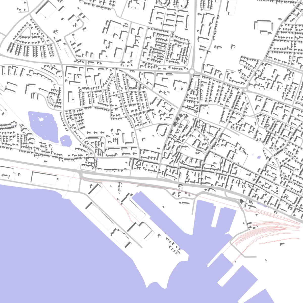 Trelleborg situationsplan (2,5 km)