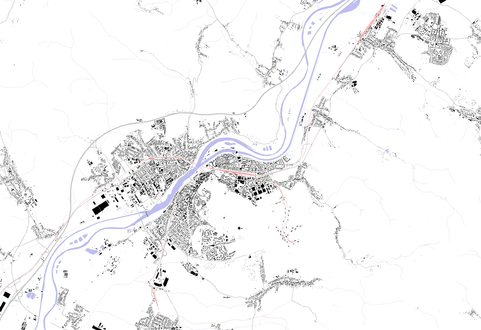 Trenčín figure ground plan
