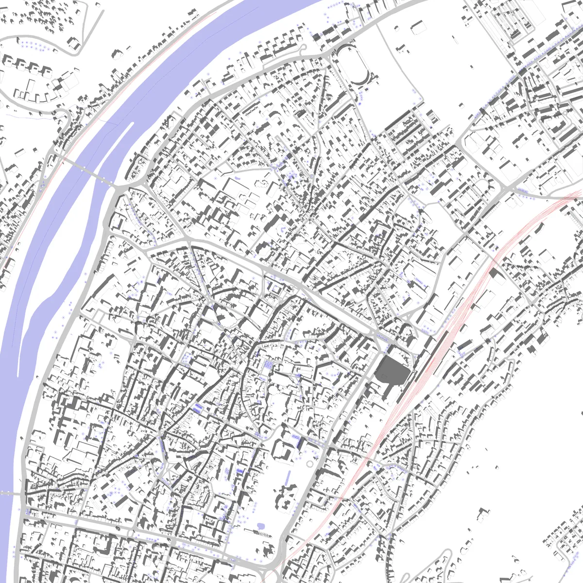 Trier site plan (2.5 km)