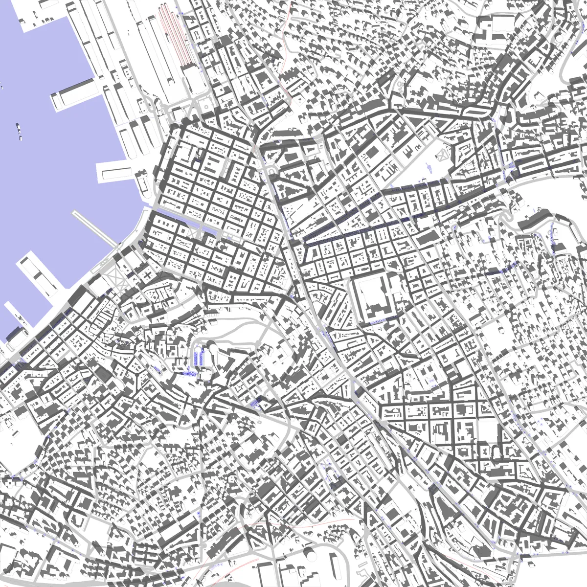 Trieste site plan (2.5 km)
