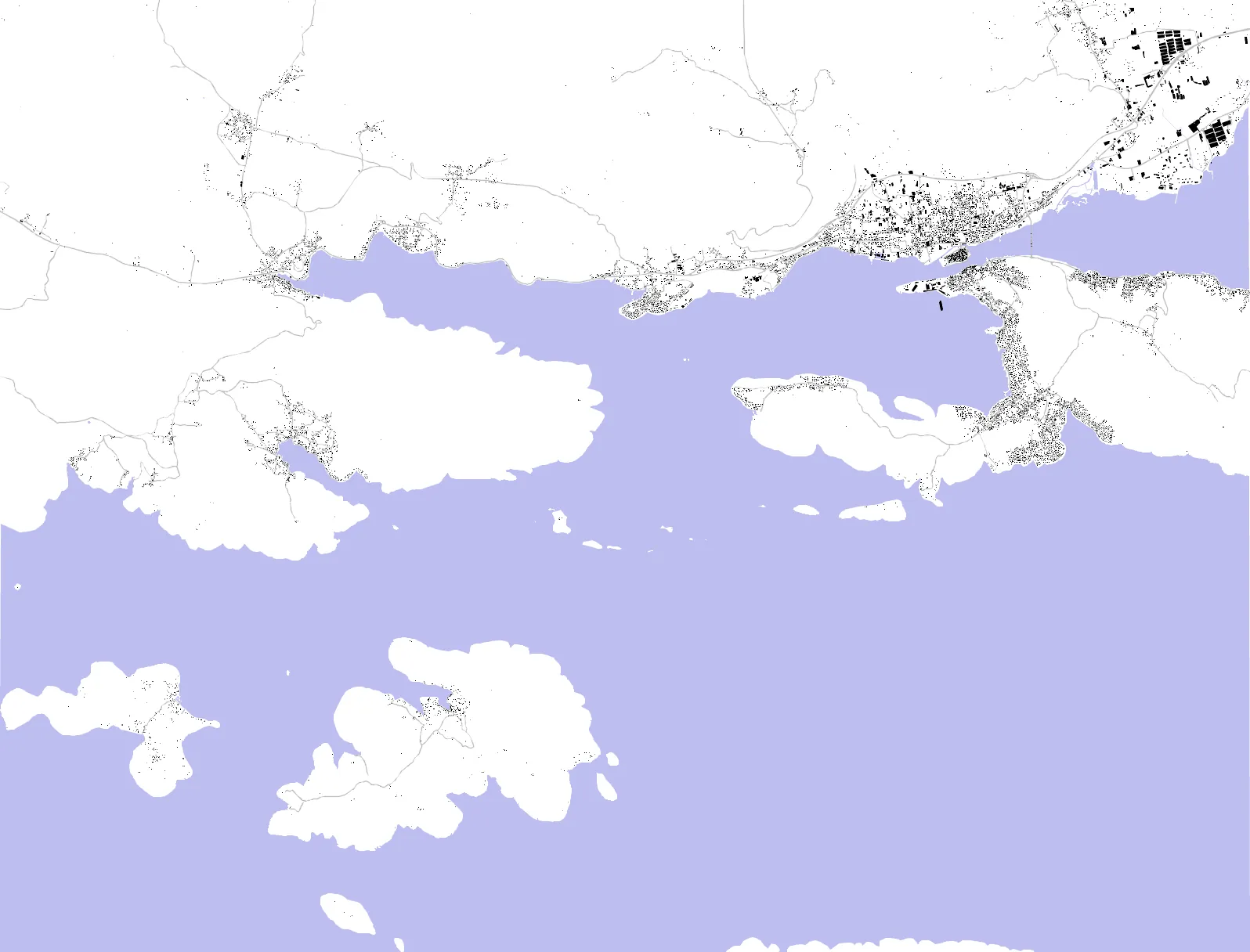 Trogir figure ground plan
