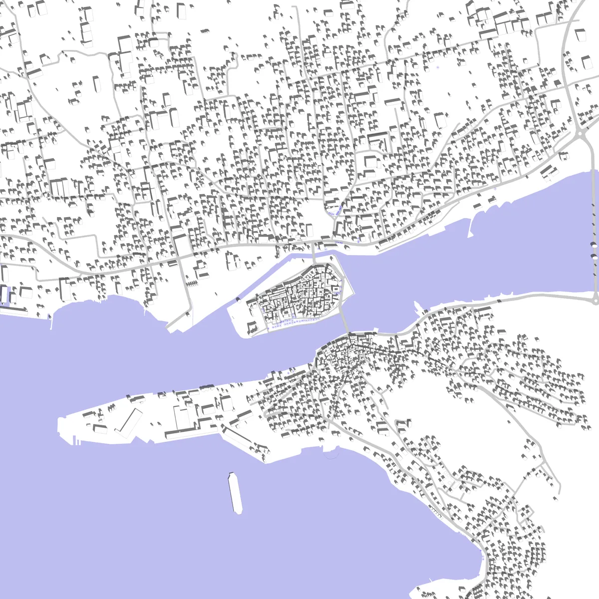 Trogir site plan (2.5 km)