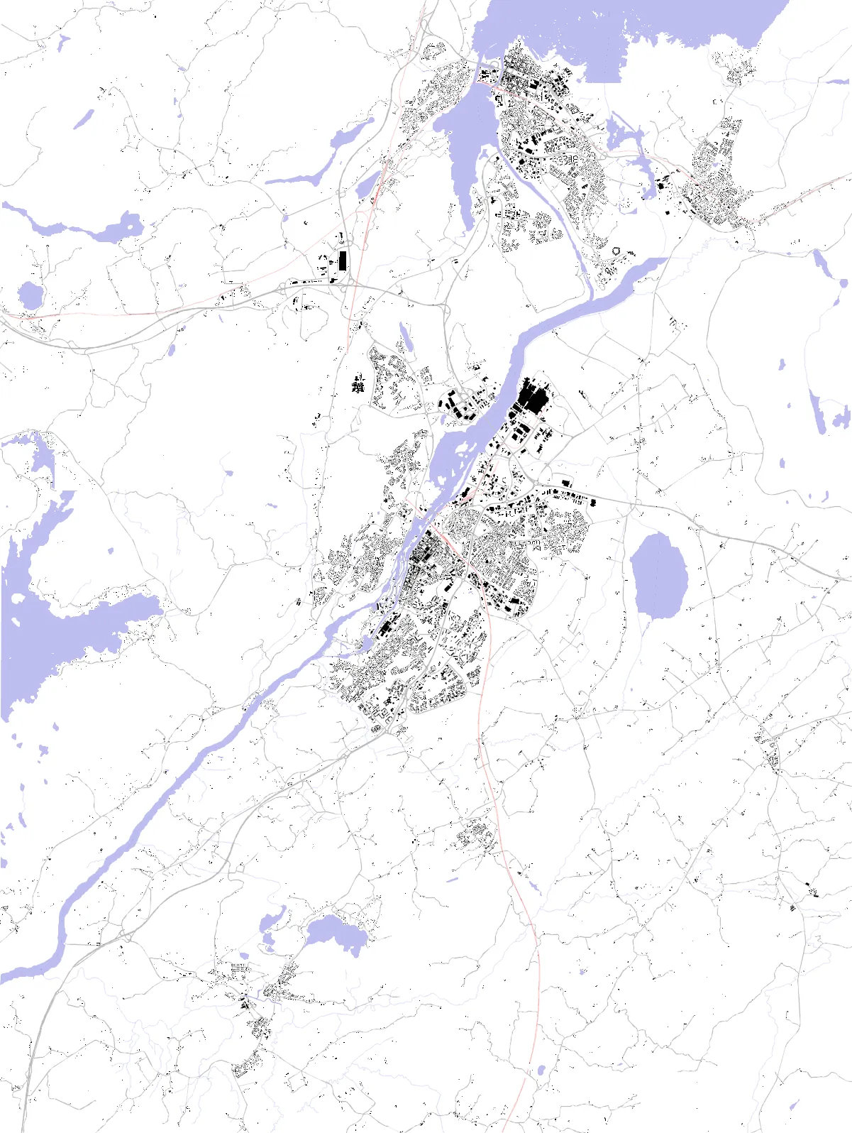 Trollhättan figure ground plan