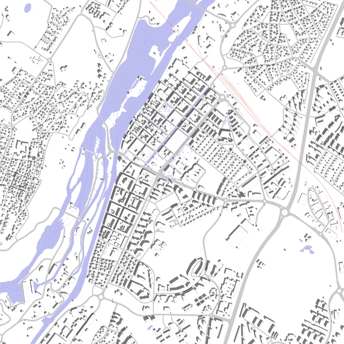 Trollhättan site plan (2.5 km)