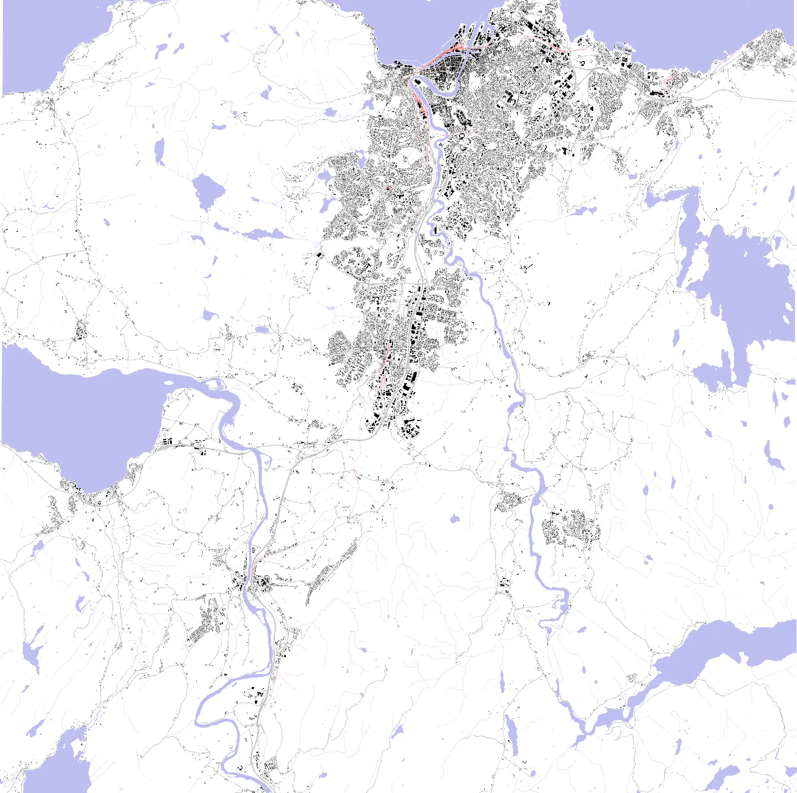 Trondheim figure ground plan
