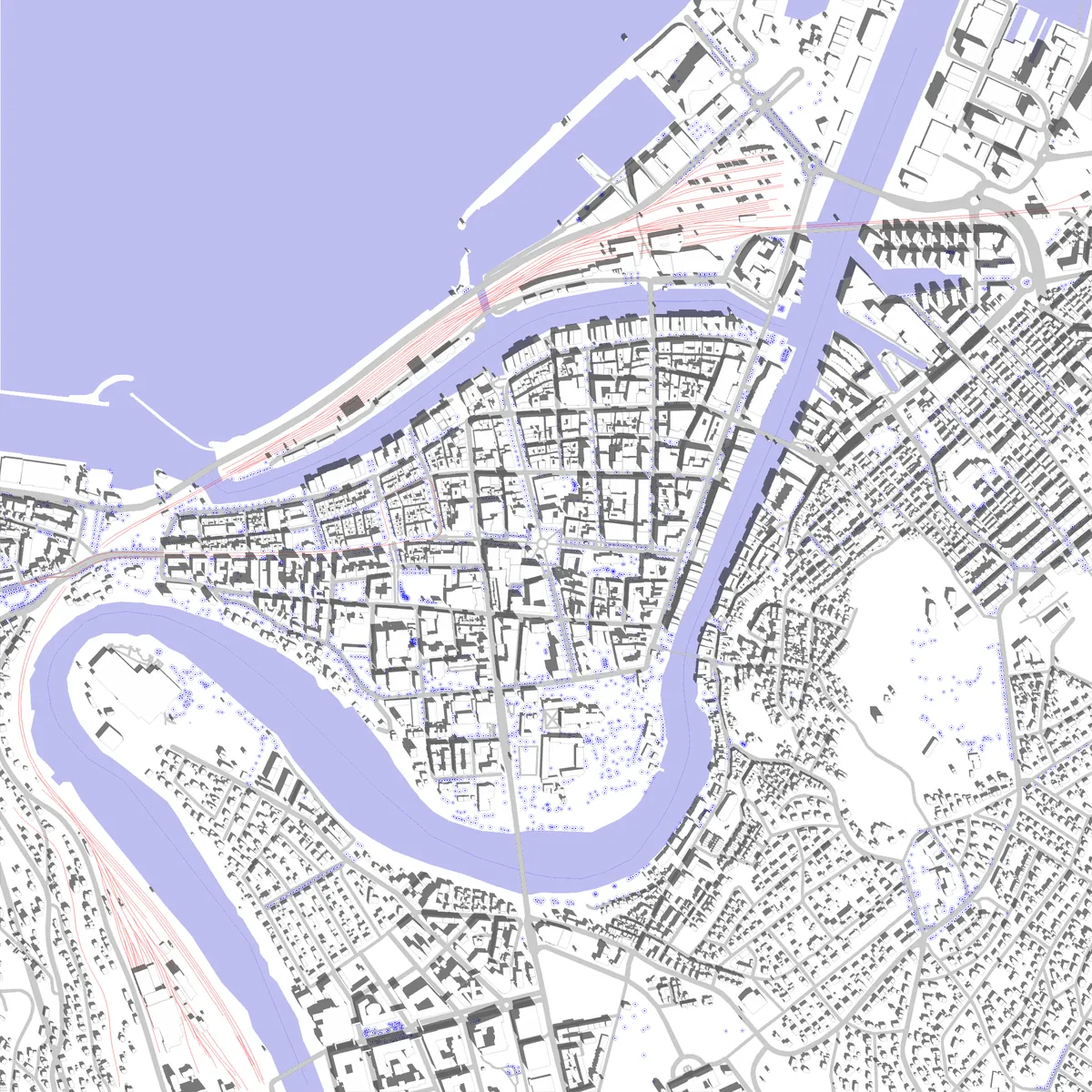 Trondheim site plan (2.5 km)