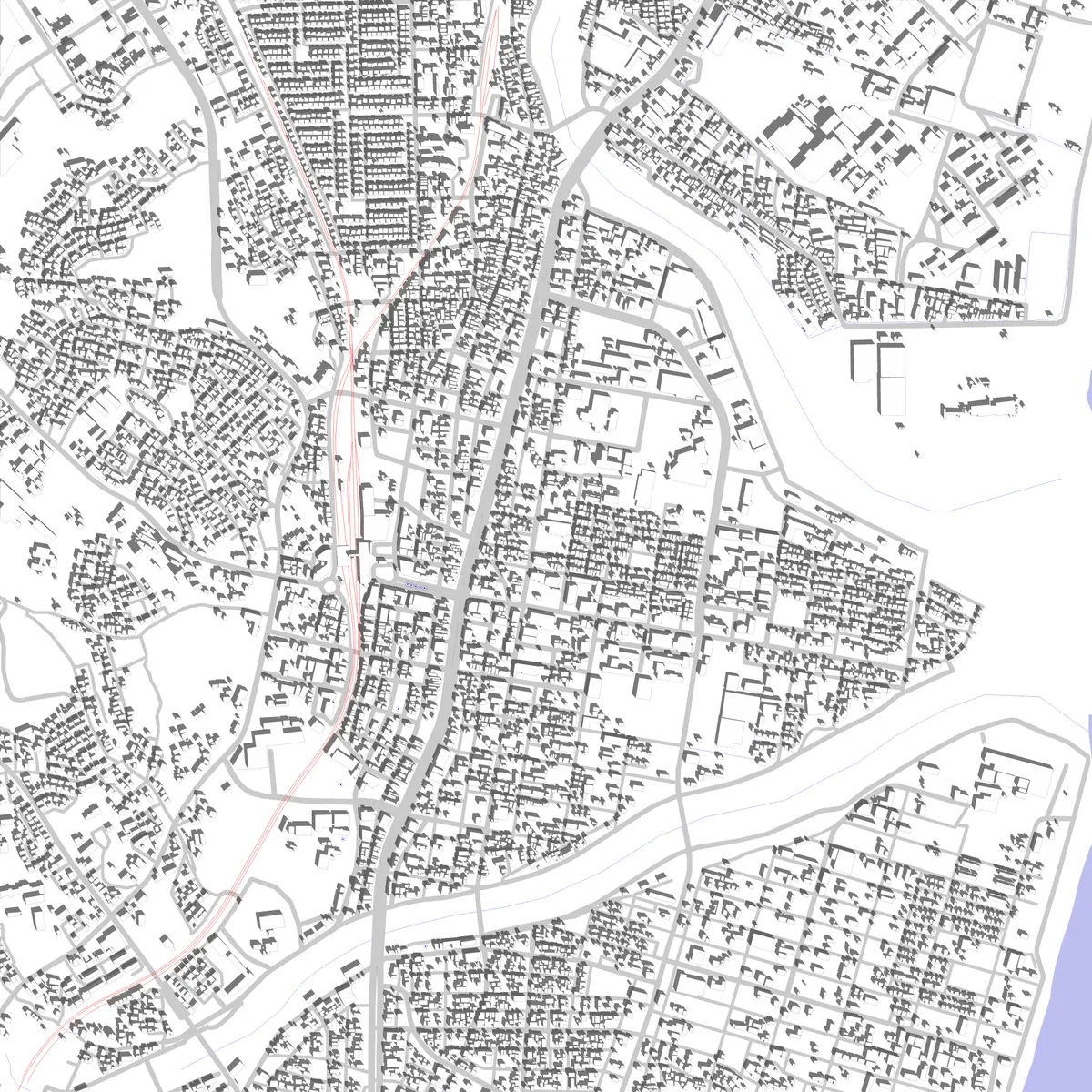 津 敷地図 (2.5 km)