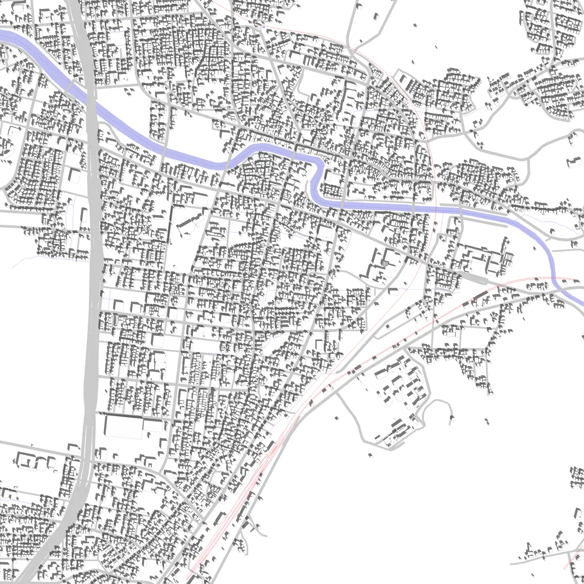 津幡 敷地図 (2.5 km)
