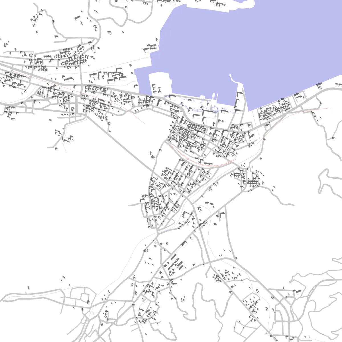 津久見 敷地図 (2.5 km)