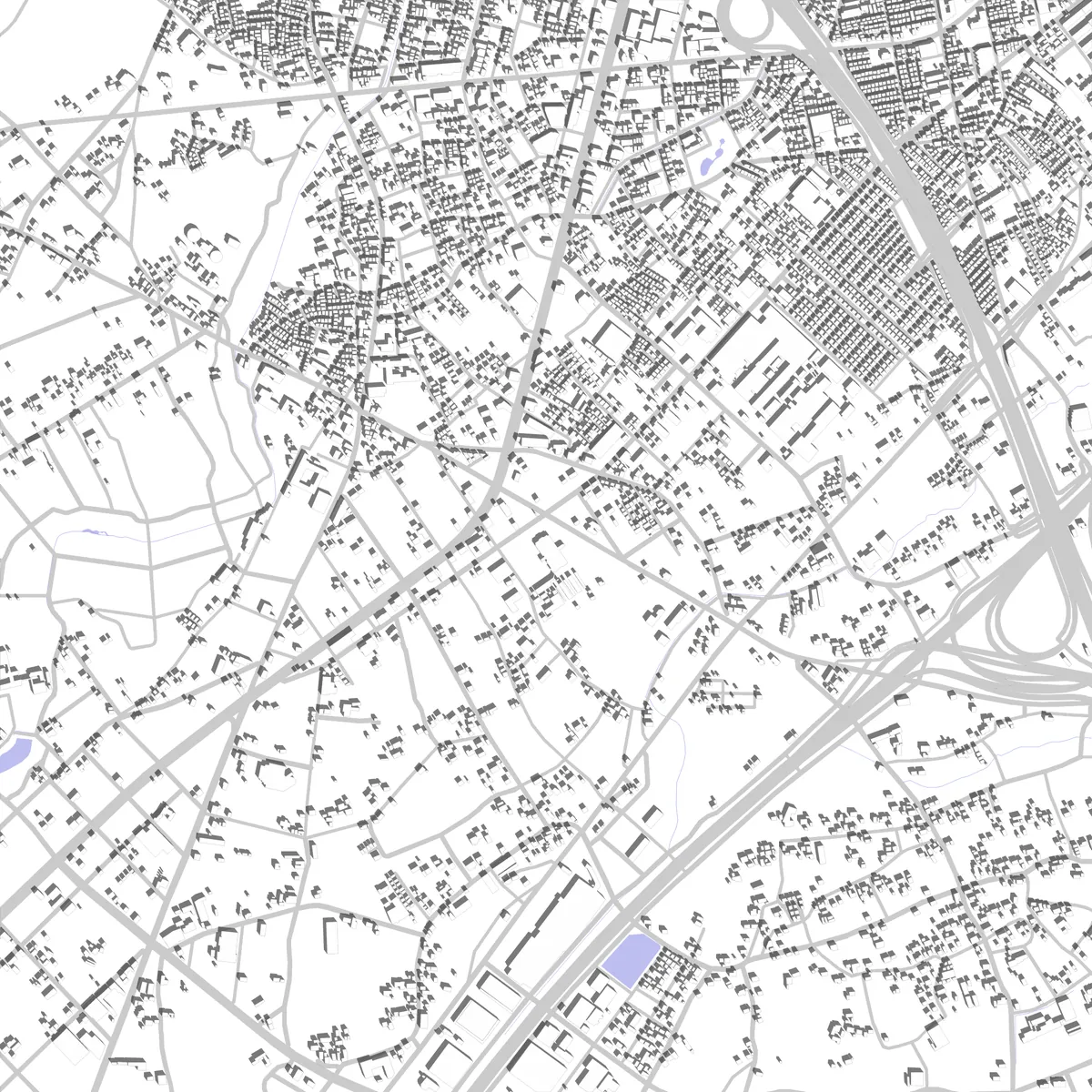 Tsurugashima site plan (2.5 km)