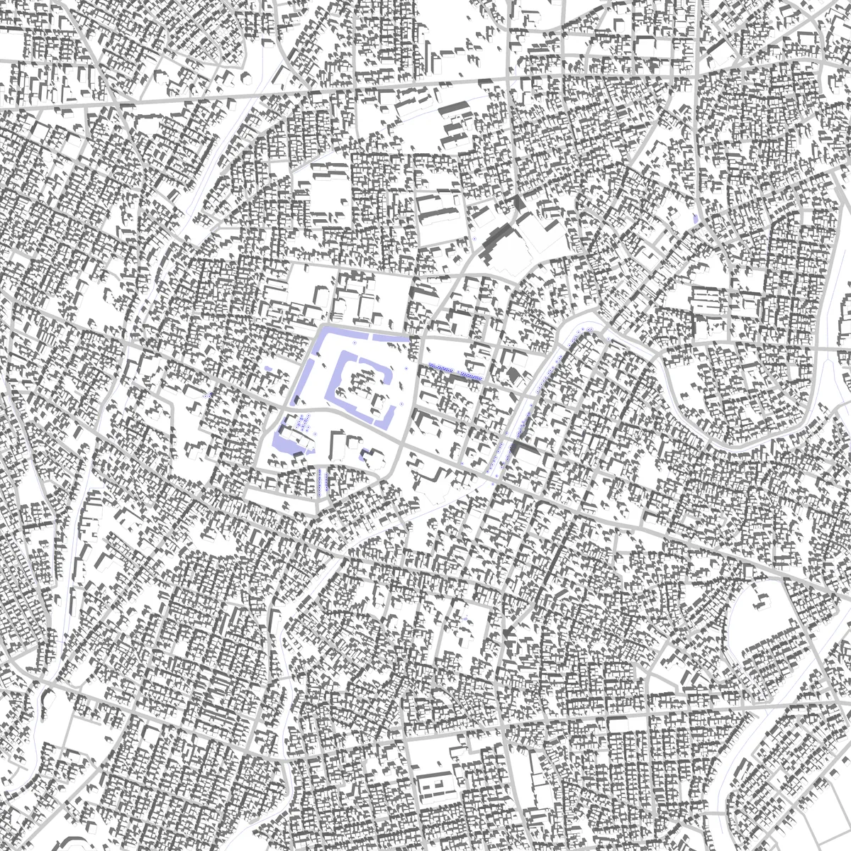 鶴岡 敷地図 (2.5 km)