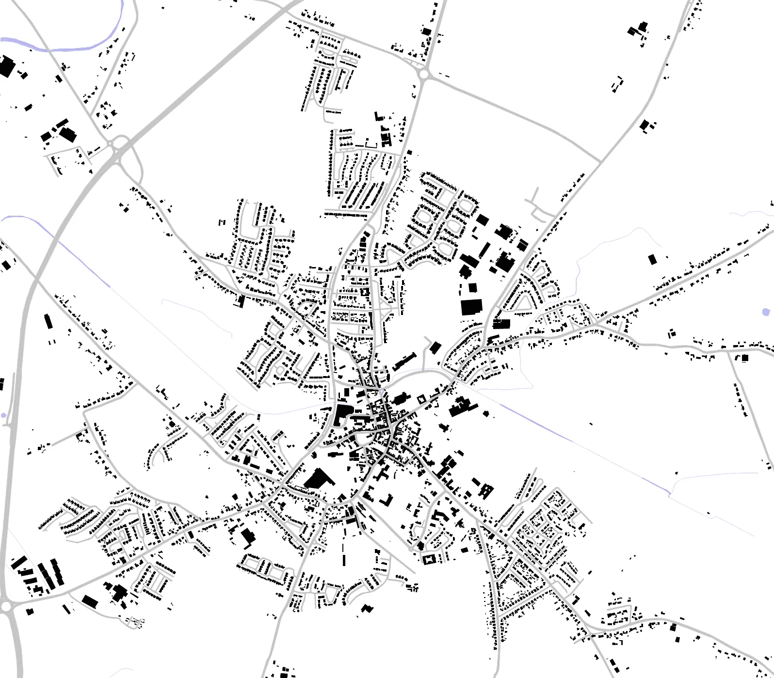 Tuam figure ground plan