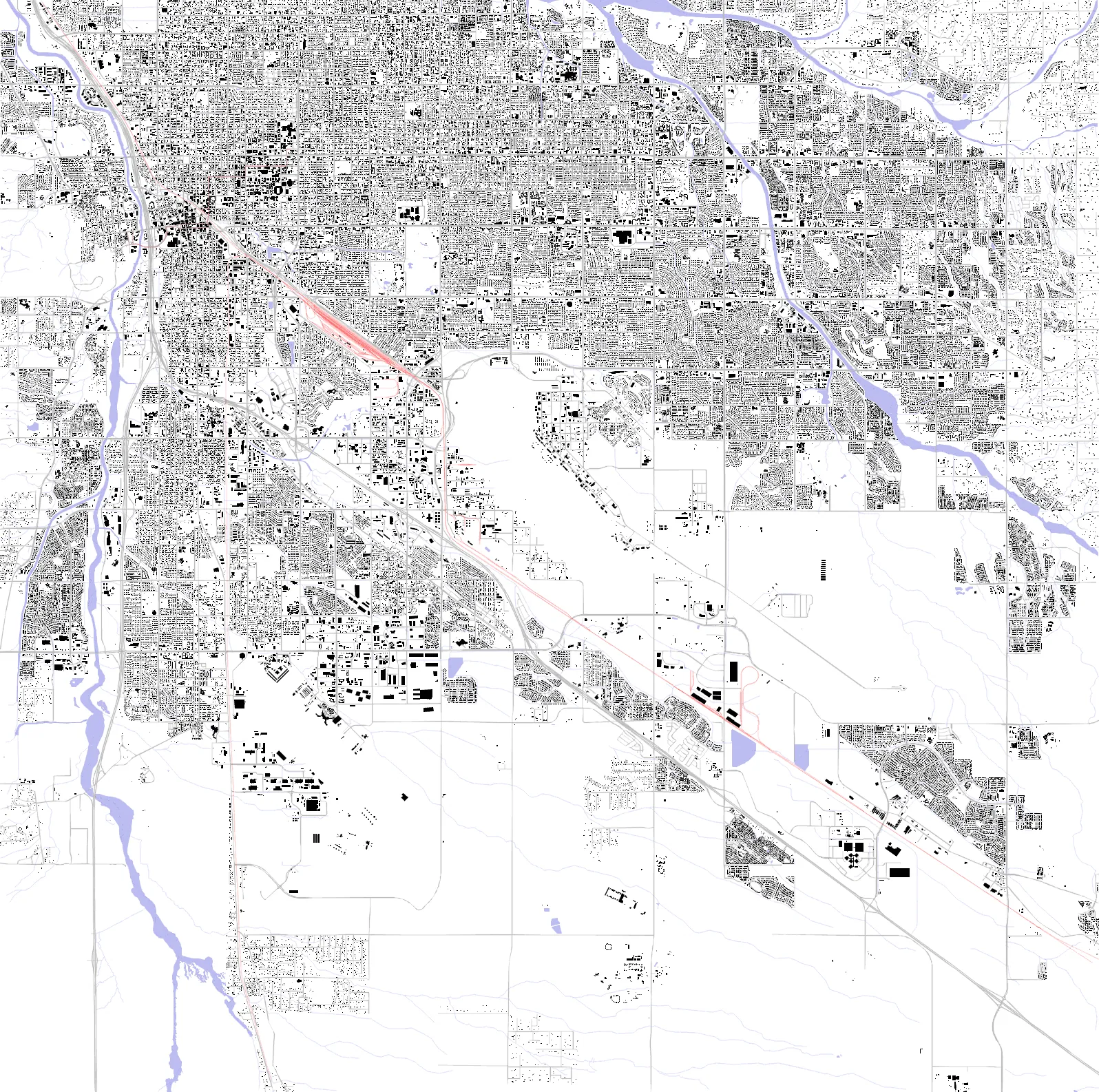 Tucson figure ground plan