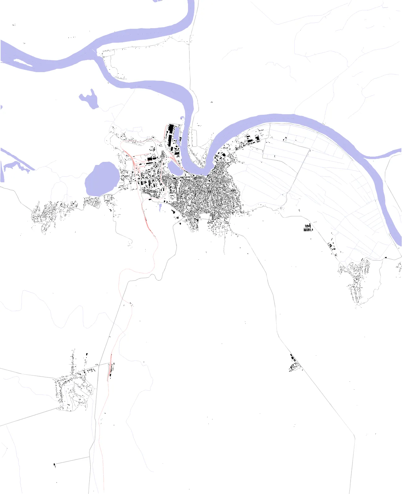 Tulcea figure ground plan