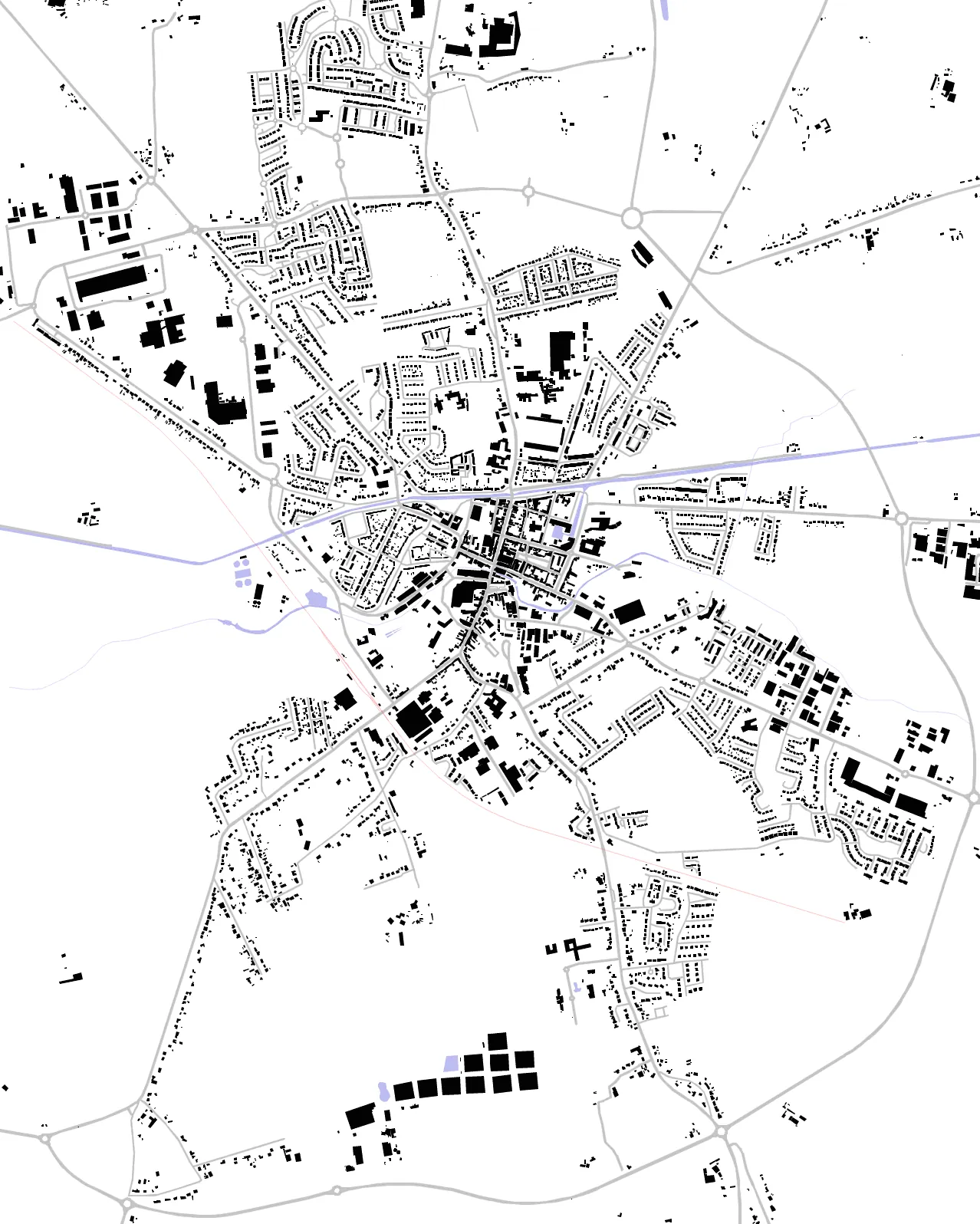 Tullamore figure ground plan