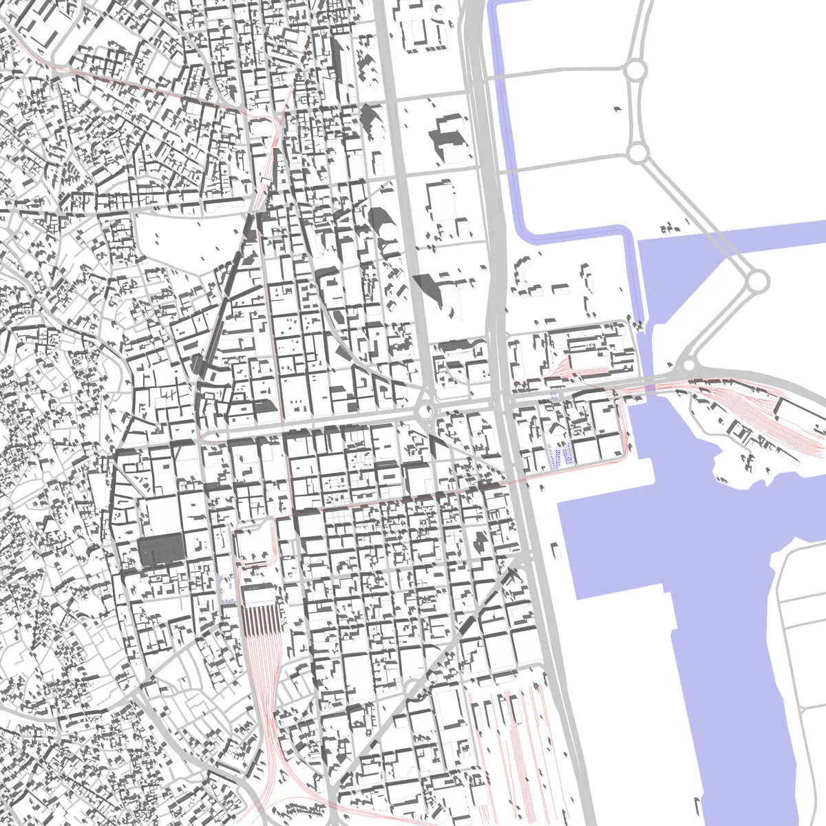 Tunis site plan (2.5 km)