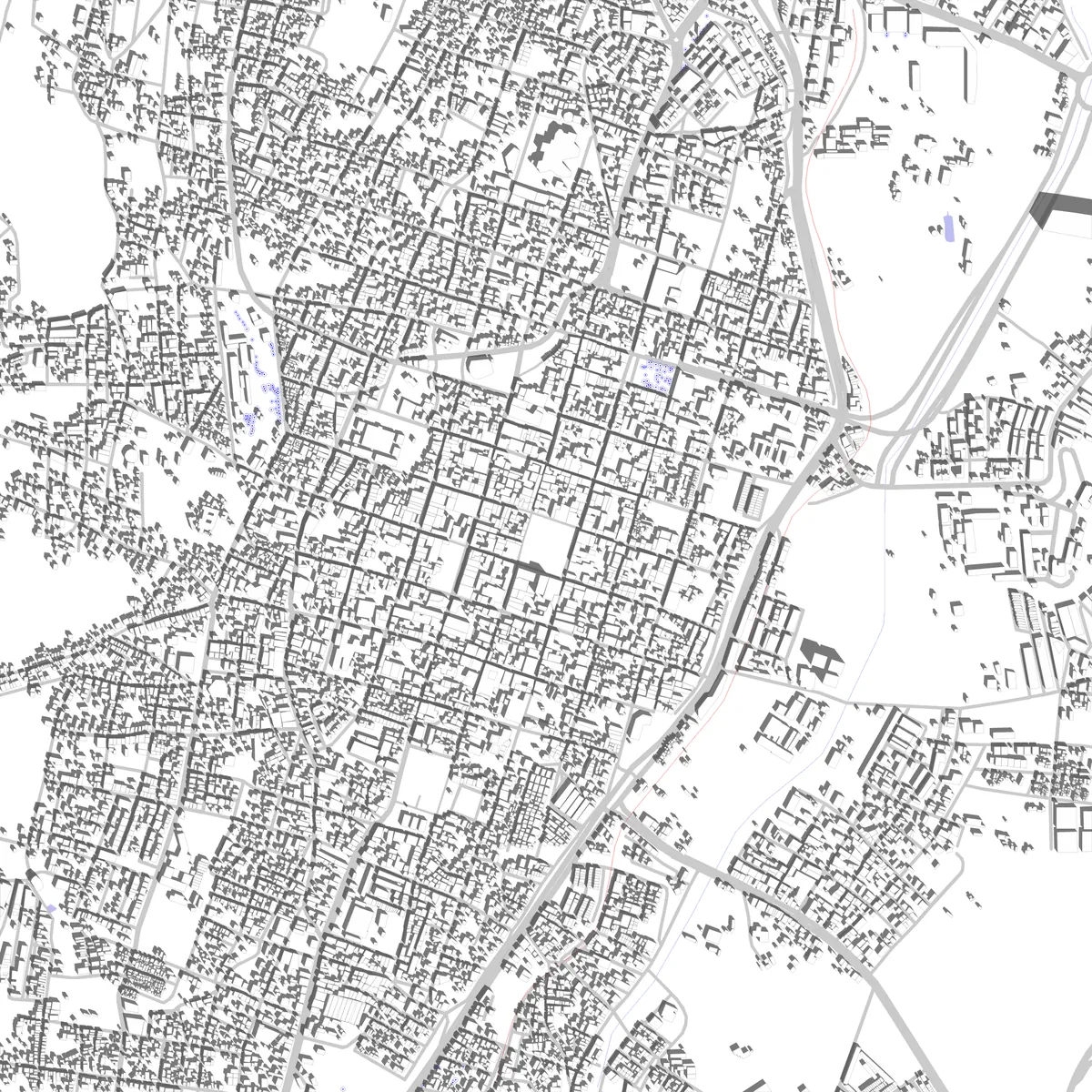 Tunja plano de situación (2.5 km)