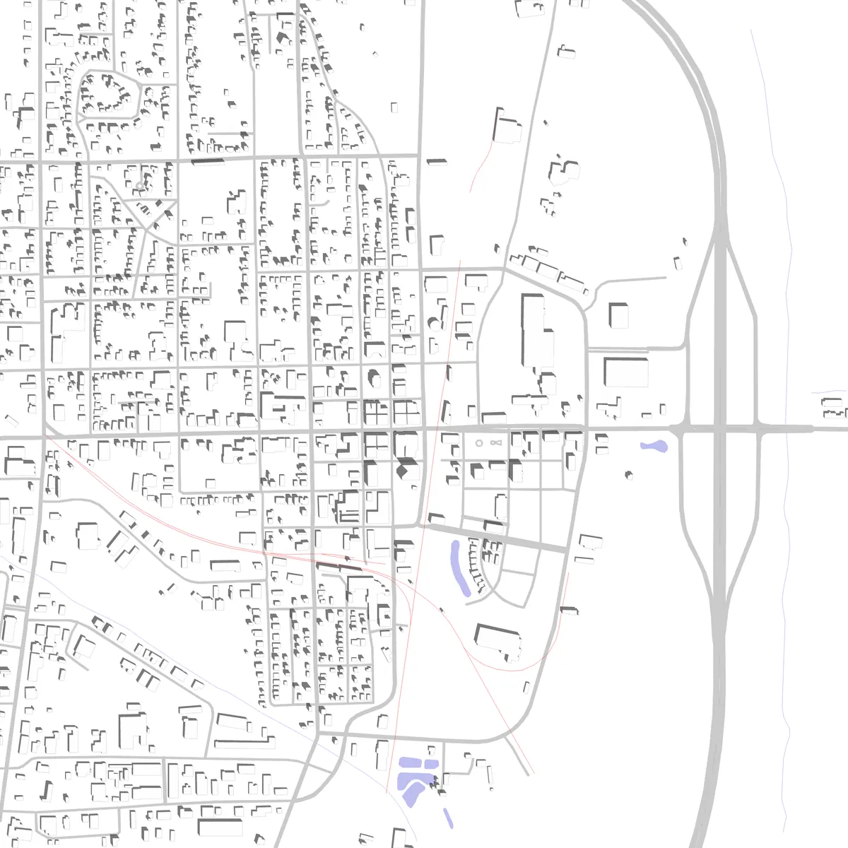 Tupelo site plan (2.5 km)