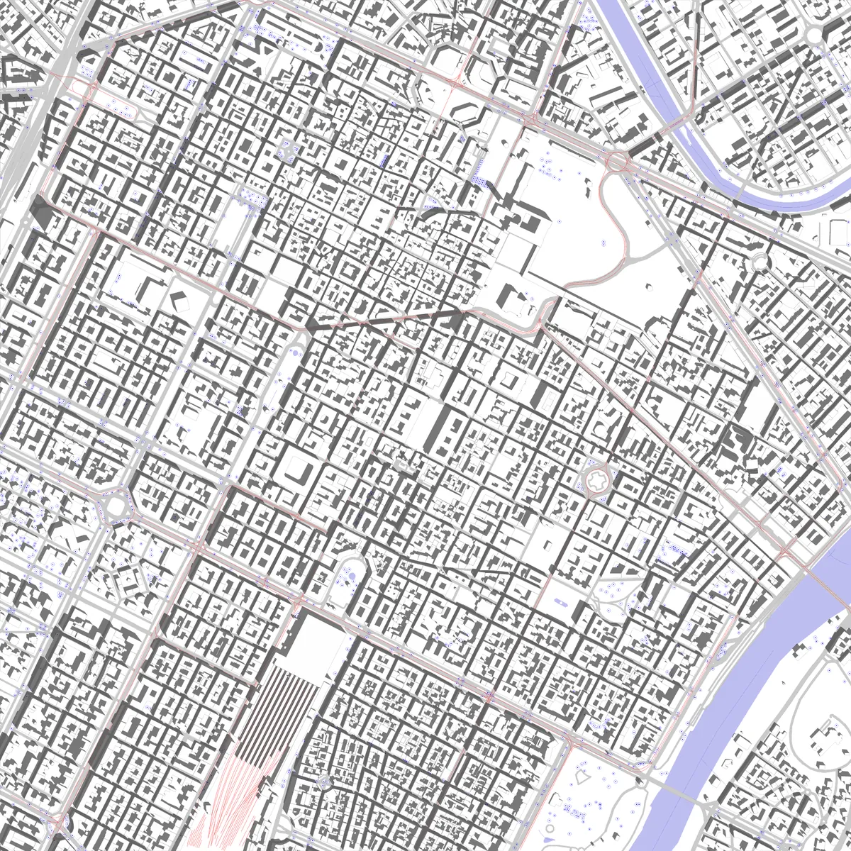 Turin site plan (2.5 km)