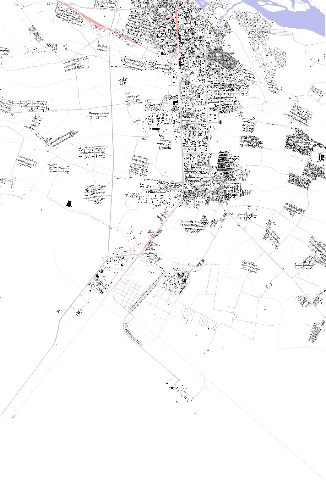 Türkmenabat figure ground plan