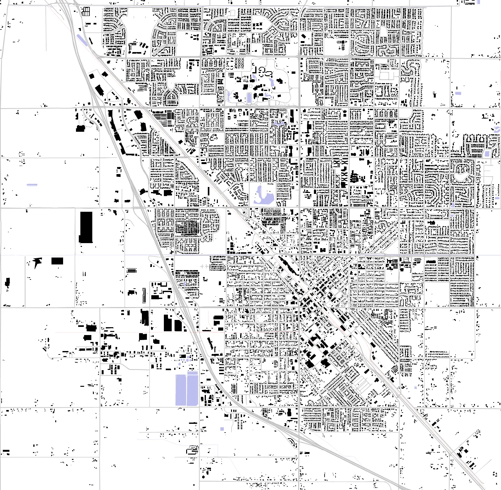 Turlock figure ground plan