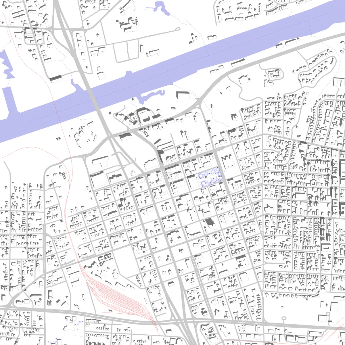 Tuscaloosa site plan (2.5 km)