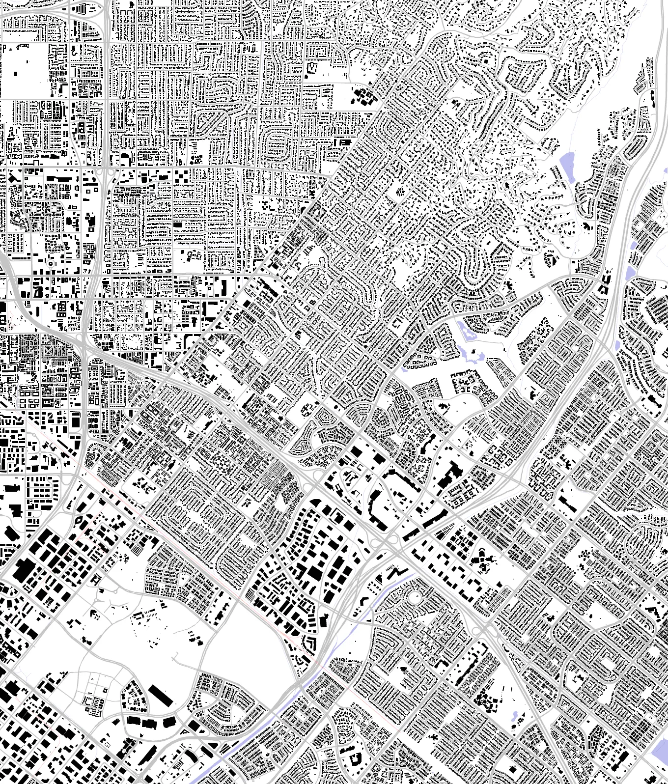 Tustin figure ground plan