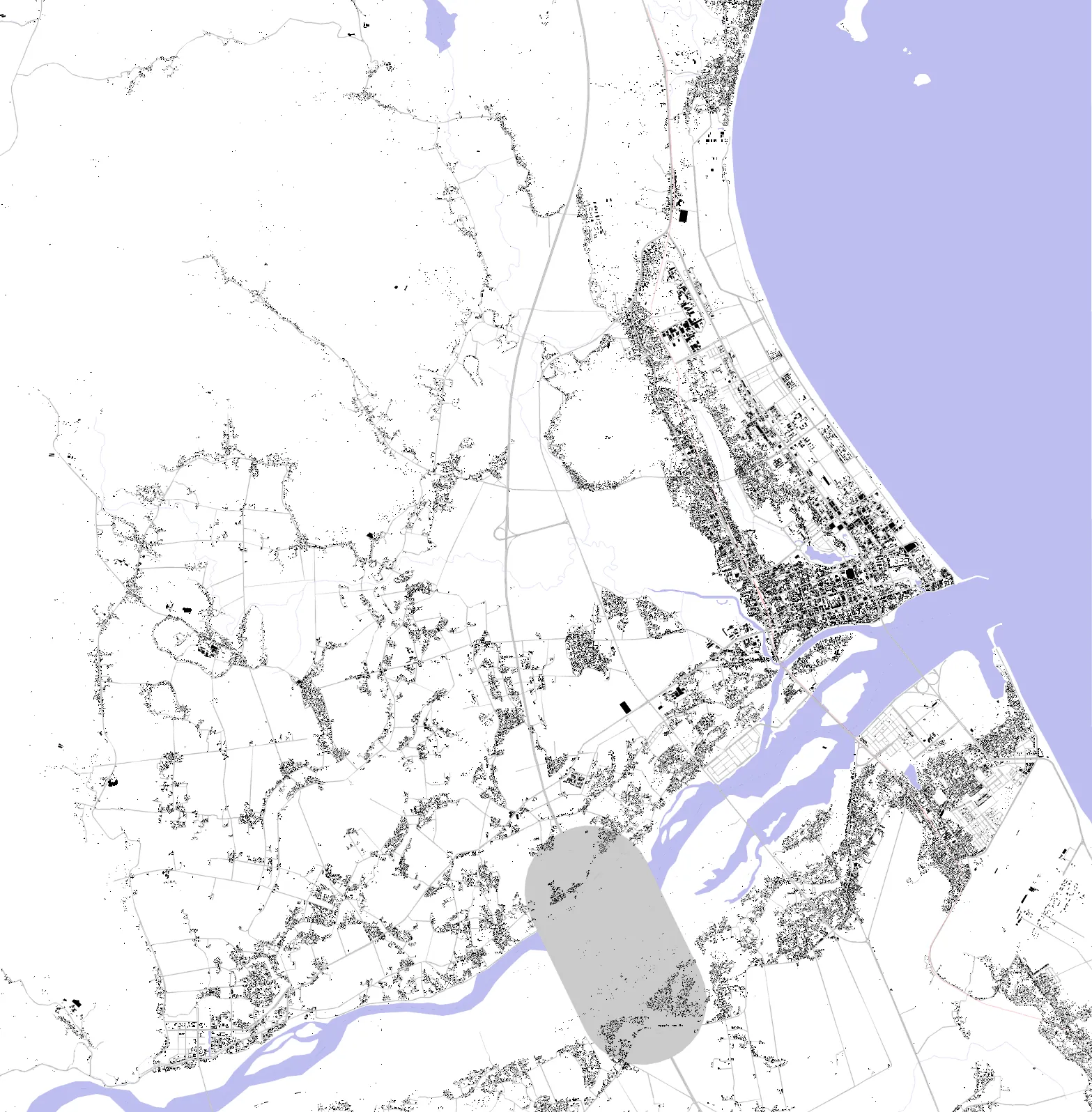 Tuy Hòa figure ground plan