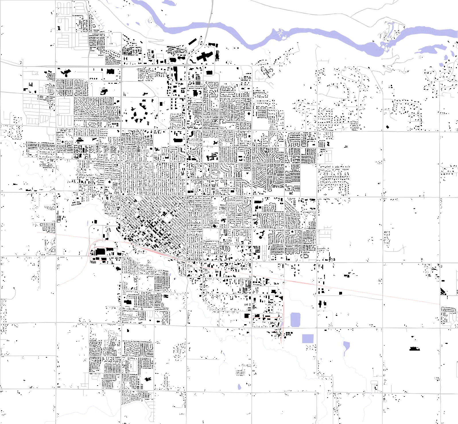 Twin Falls figure ground plan