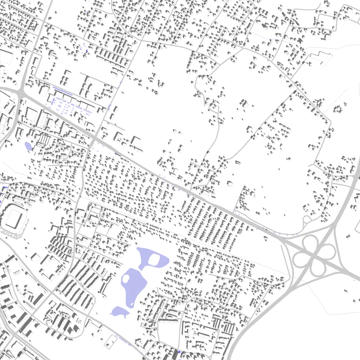 Tychy plan zagospodarowania (2,5 km)