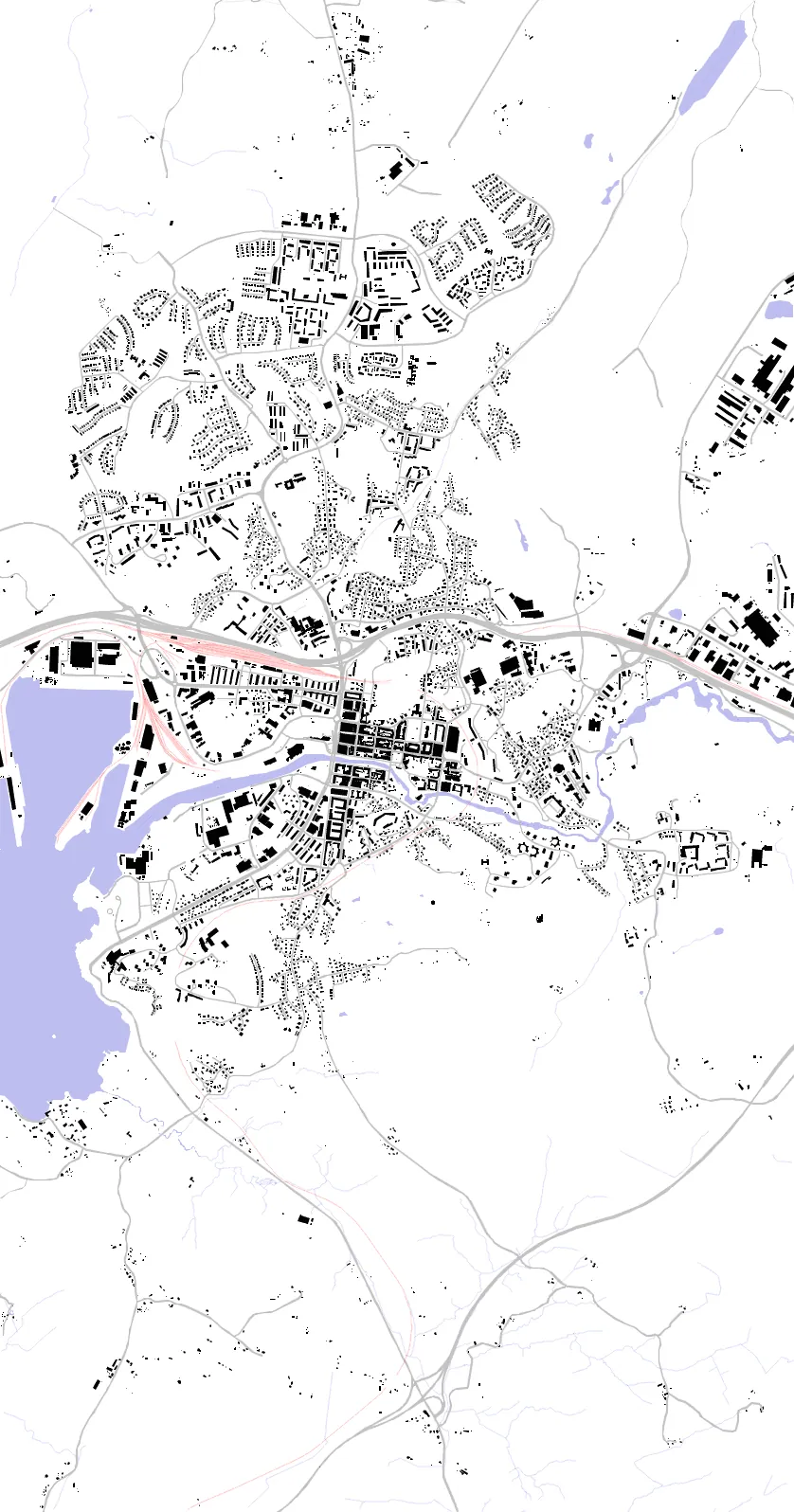Uddevalla figure ground plan