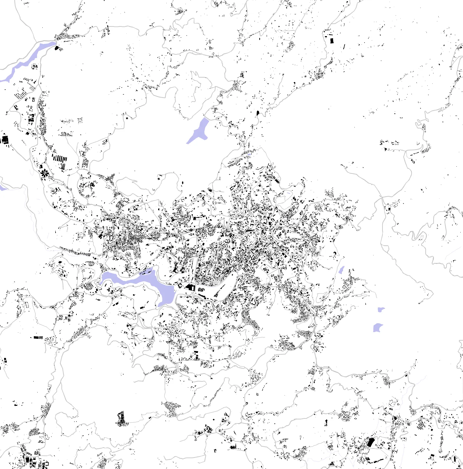 Udhagamandalam figure ground plan