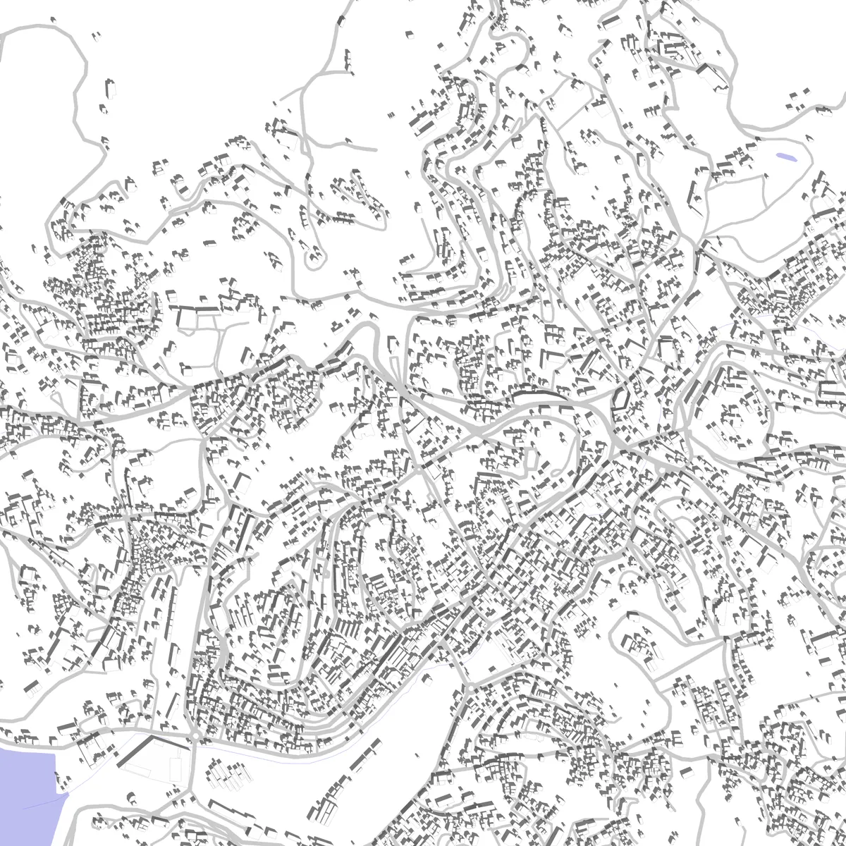 Udhagamandalam site plan (2.5 km)