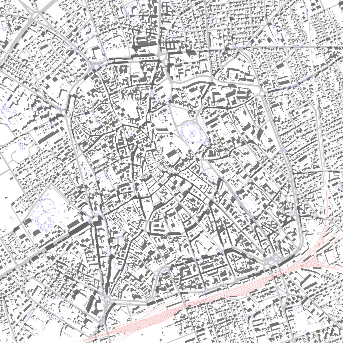 Udine site plan (2.5 km)