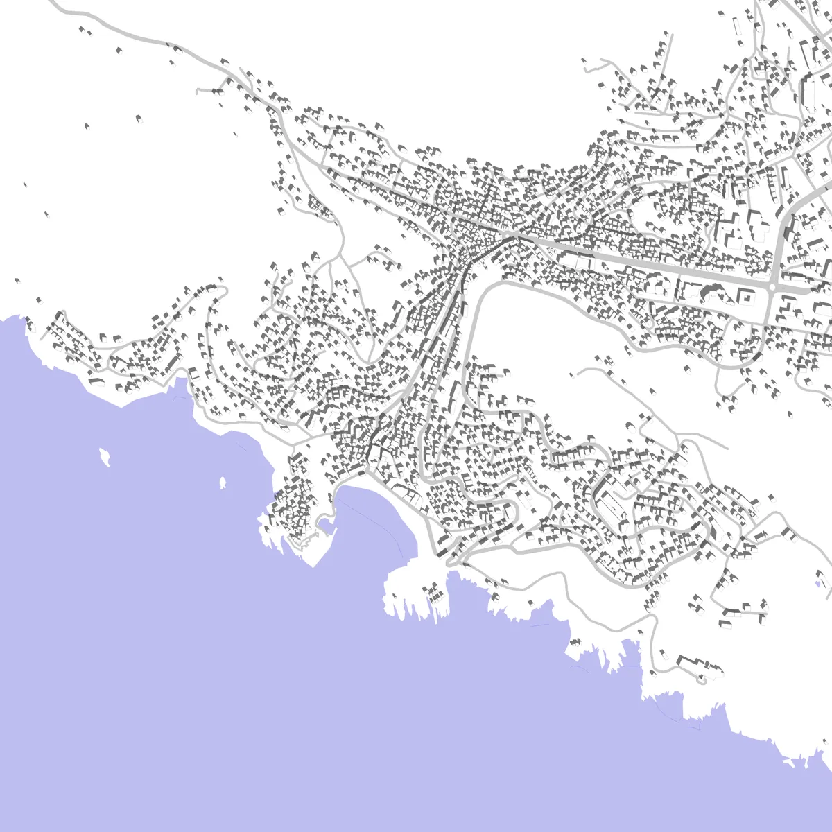 Ulcinj site plan (2.5 km)